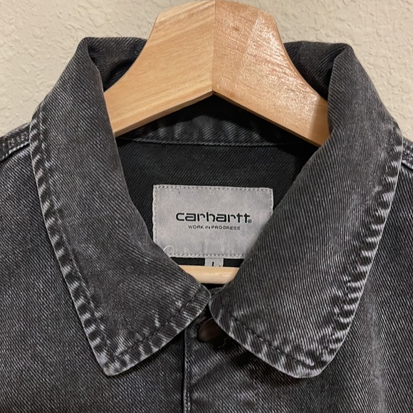 CARHARTT WIP Women's Sonora Shirt Jacket | Black (worn washed) - Picture 7 of 9